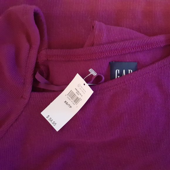 Rib Asymmetric Top, GAP, XS, NWT, new, Purple shock - Picture 6 of 8